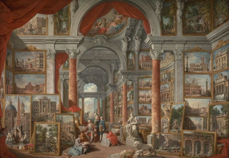 Picture Gallery with Views of Modern Rome